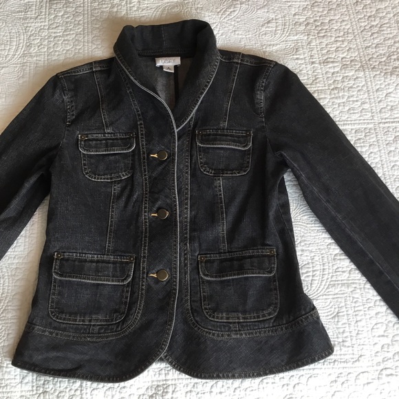 black denim jacket size 4